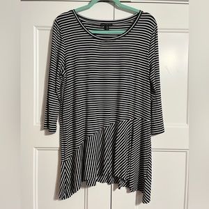 NWOT. Tribal brand striped top. Size L.